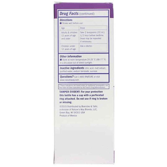 Nighttime Cough & Bronchial Syrup, BT